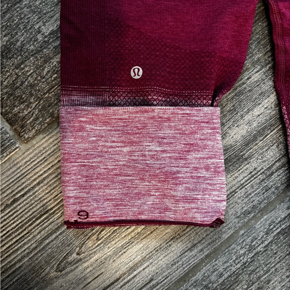 Lululemon Athletica Burgundy Leggings